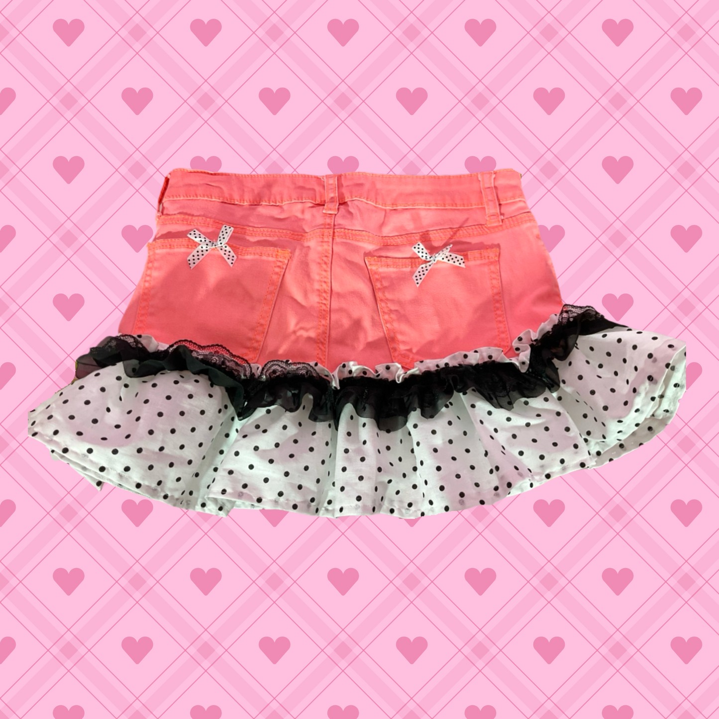 Dottie Bunny upcycled denim skirt