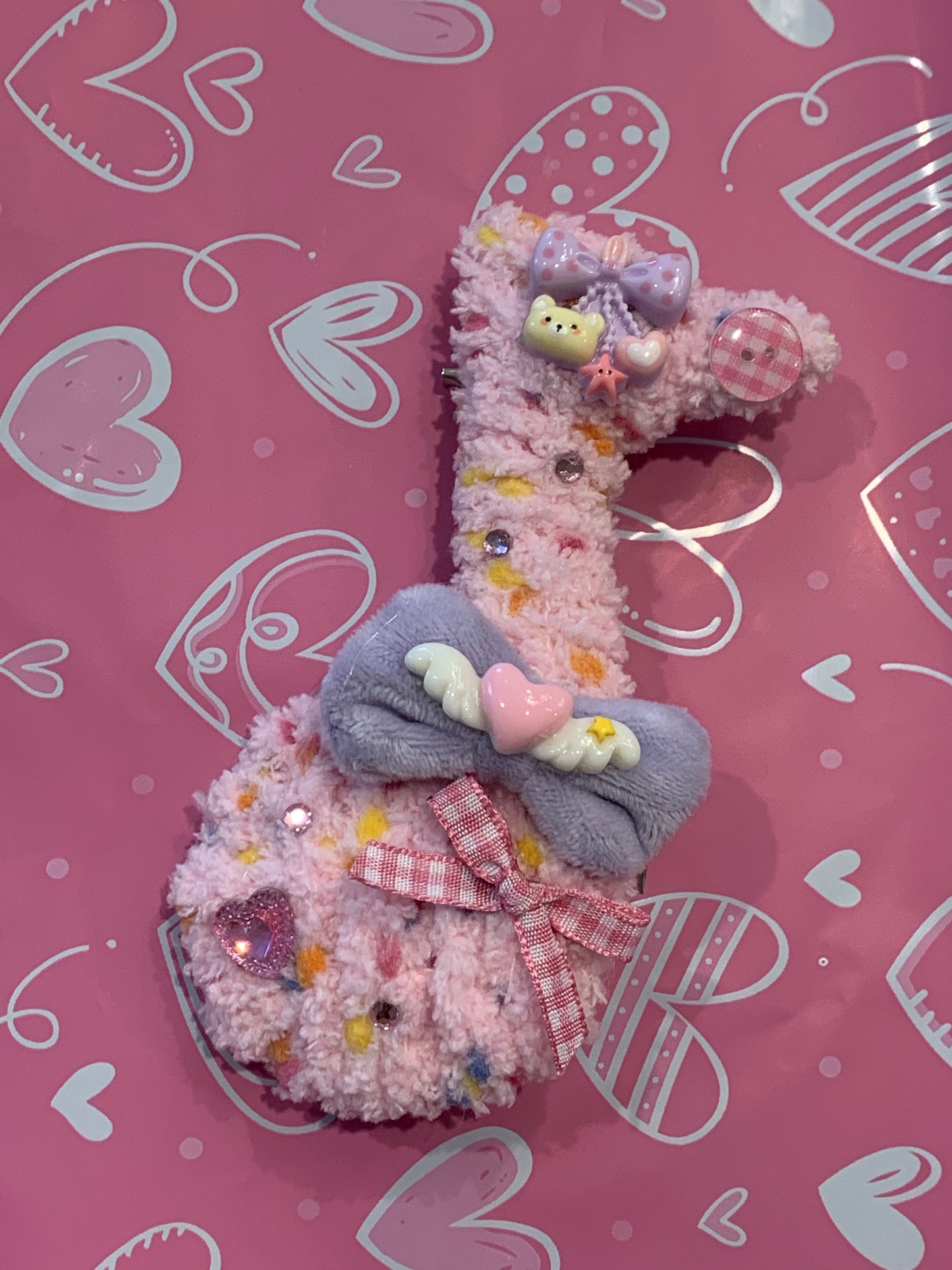 Glittering Sweet Angel Music Note 2-way clip