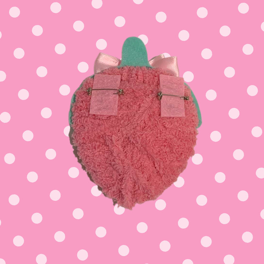 My Lovely Pink Strawberry Brooch