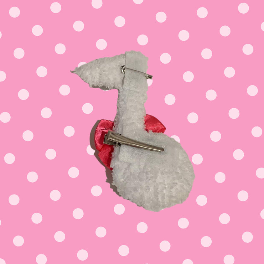 Glamorous Angel Fuzzy Music Note 2-way clip