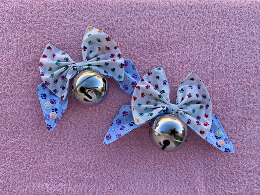 Rainbow Paw Giant Bell Twintail Clips