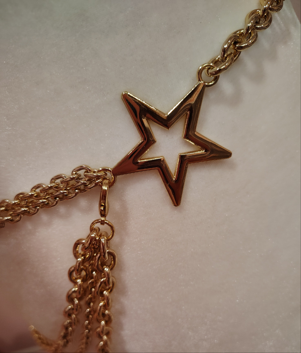 Sparkling Gal's Heart chain belt