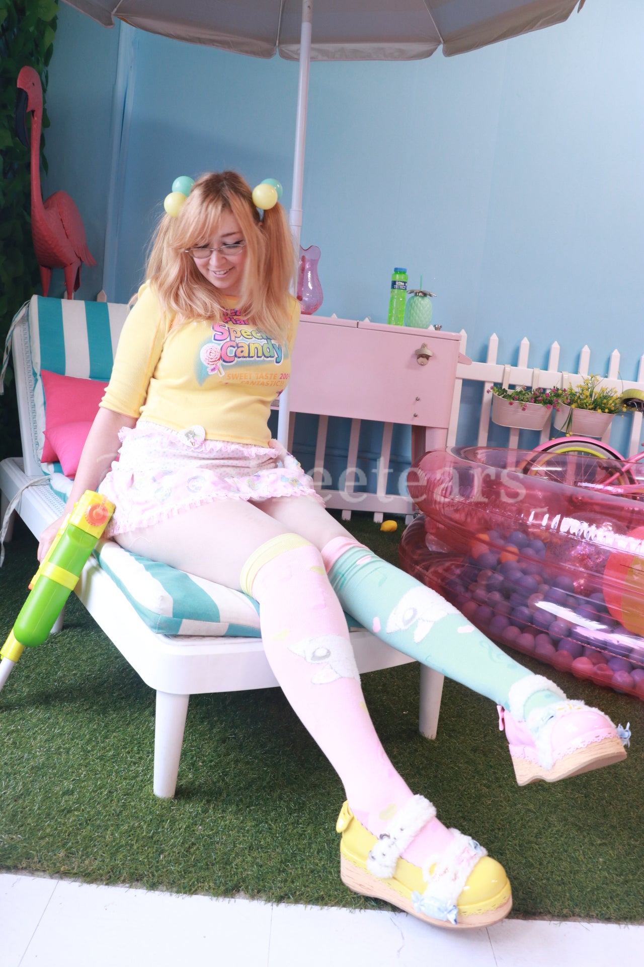 Creature Loves Music Over Knee Socks