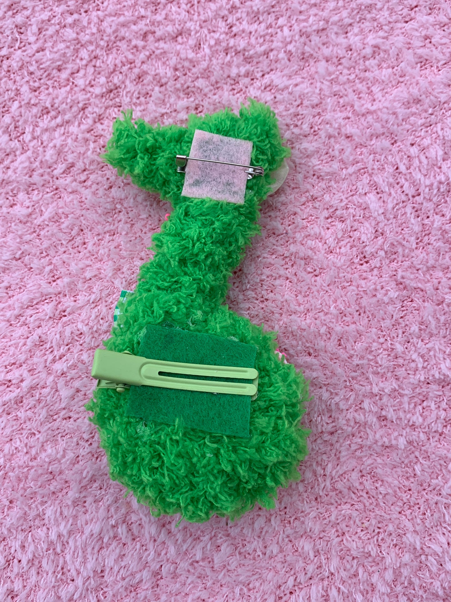 Lucky Charm Fuzzy Note Clip