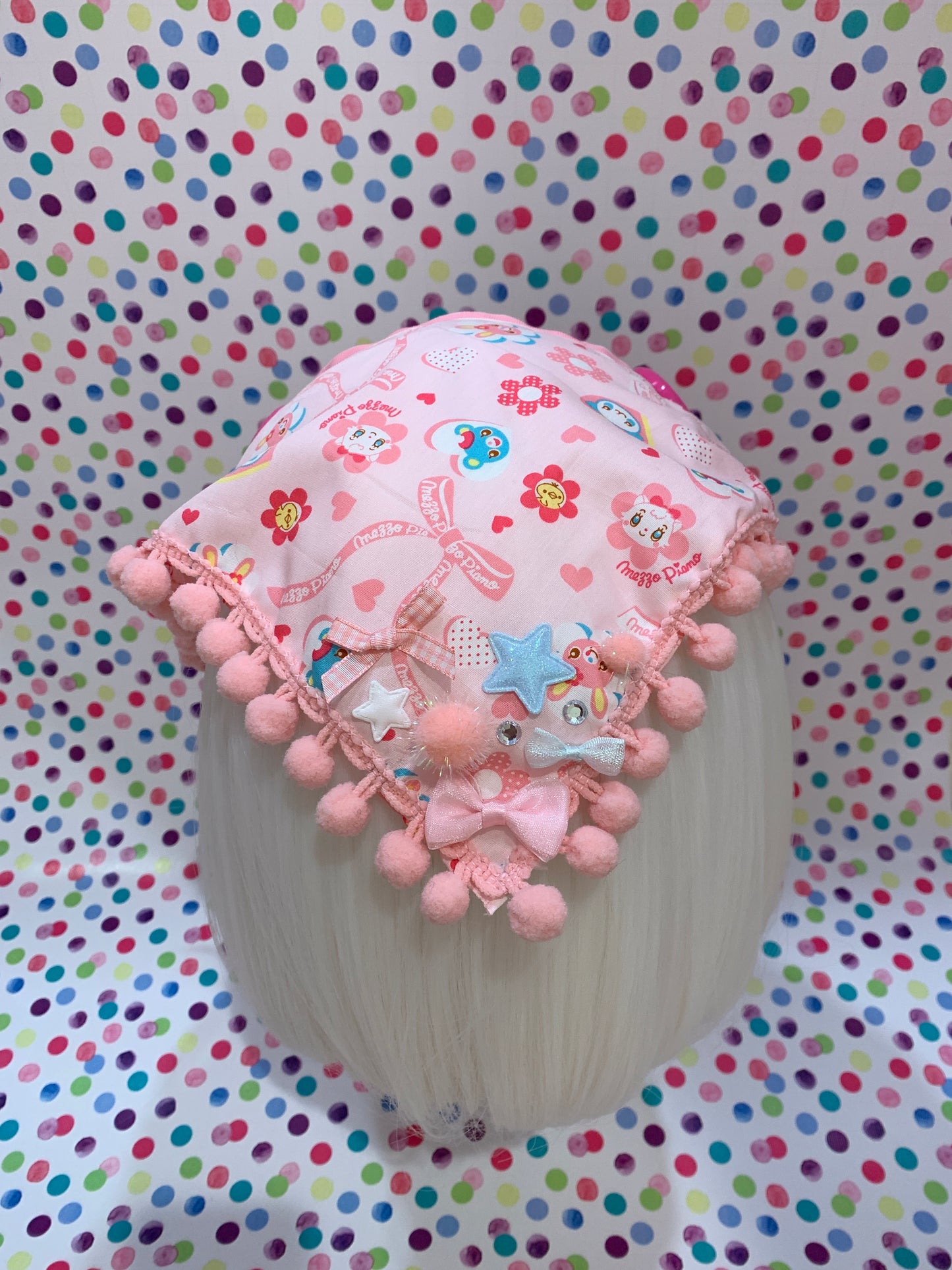 Bonbon Pink Mezzo Piano Bandana