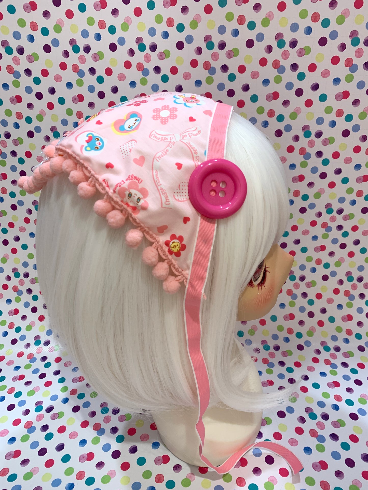 Bonbon Pink Mezzo Piano Bandana