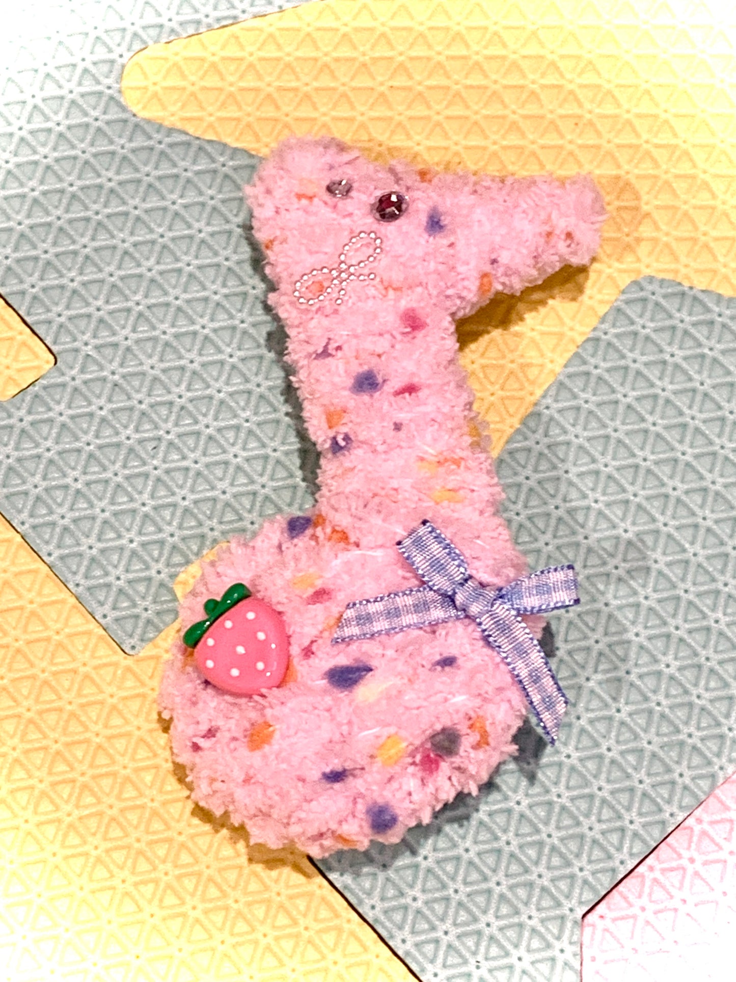 Charming Pink Fuzzy Note Clip