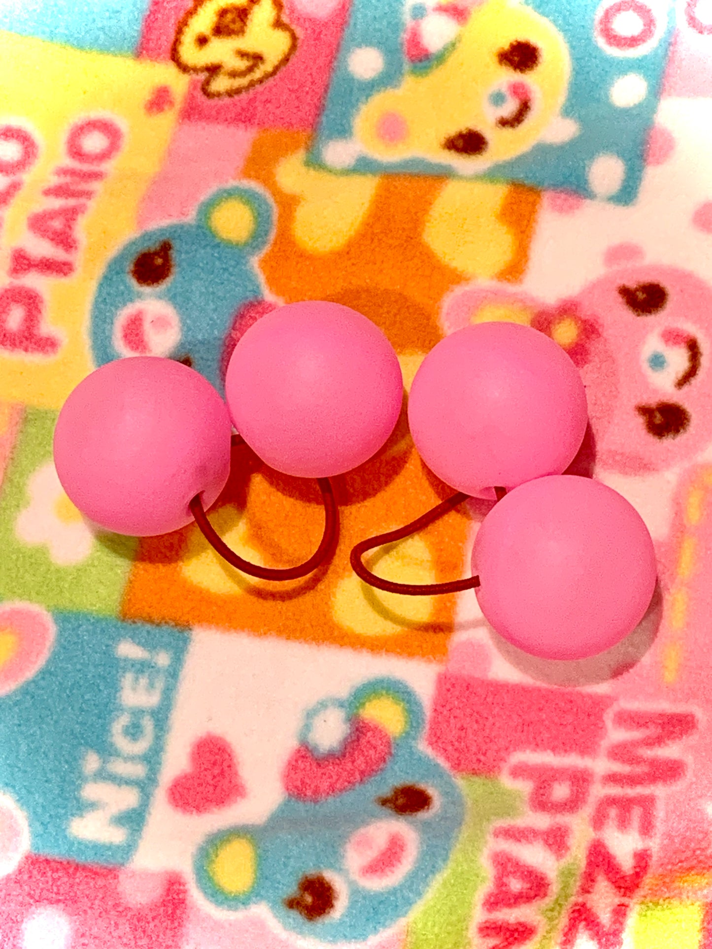 Light Bright Pink Hair Bobbles