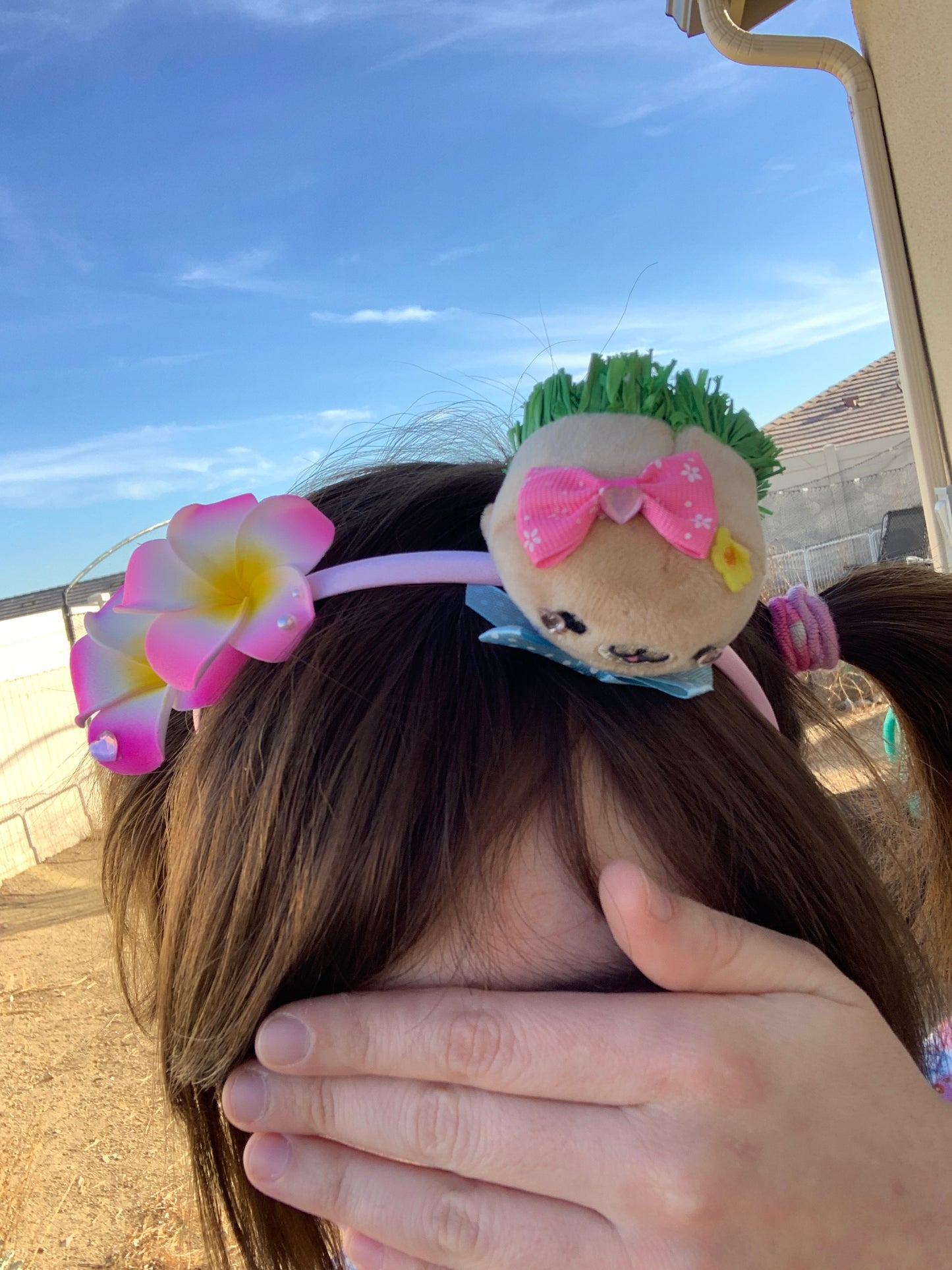 Tan Hawaiian Mamegoma Headband