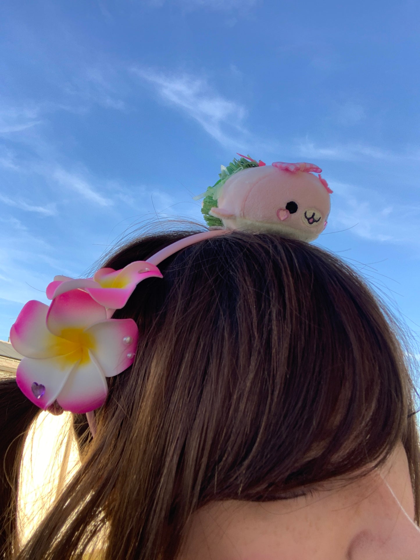 Pink Hawaiian Mamegoma Headband