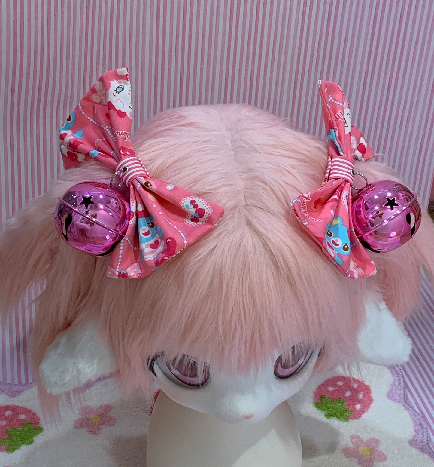 Mezzo Princess Pearl~ Big Bell Twintail Clips