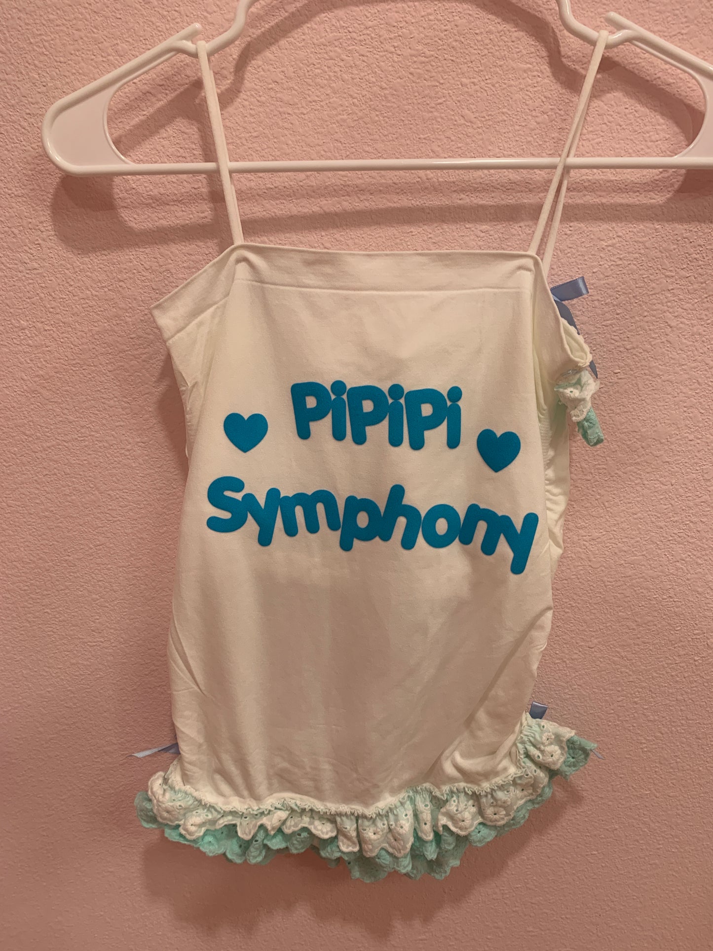 Symphony Donuts Ruffle Tank Size S/M
