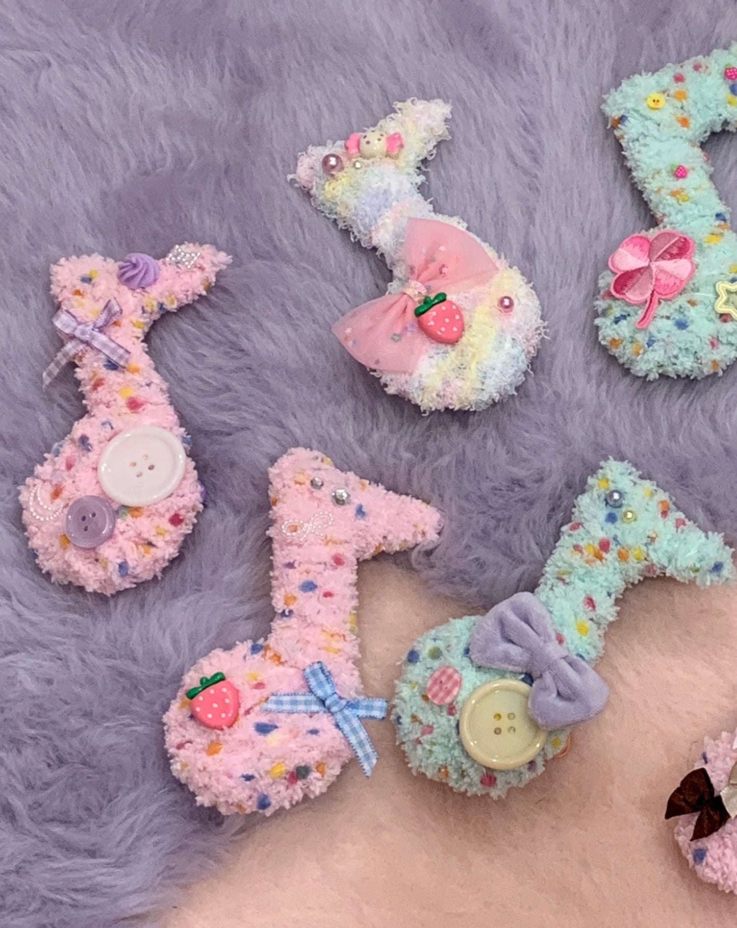 Charming Pink Fuzzy Note Clip