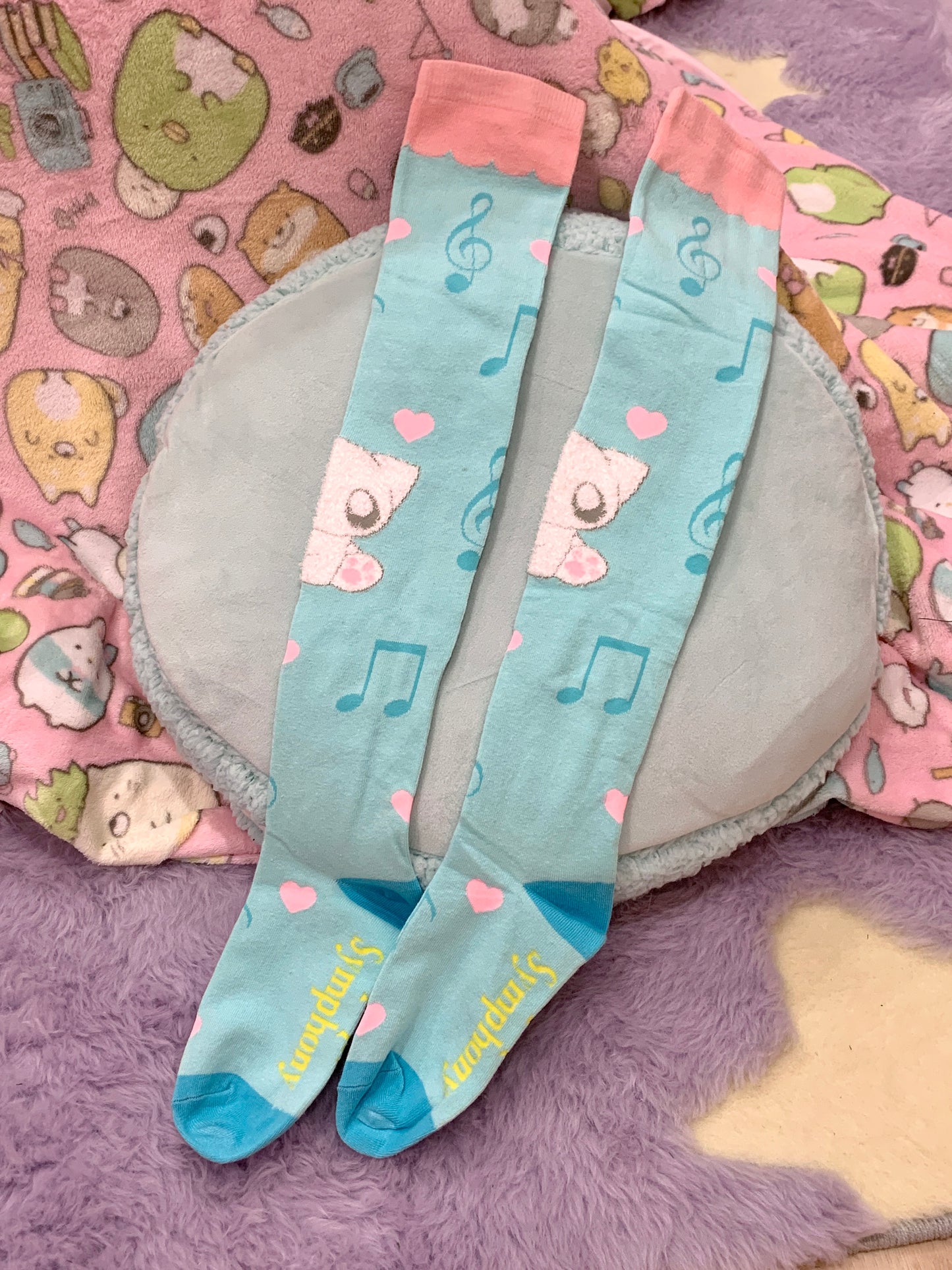 Creature Loves Music Over Knee Socks