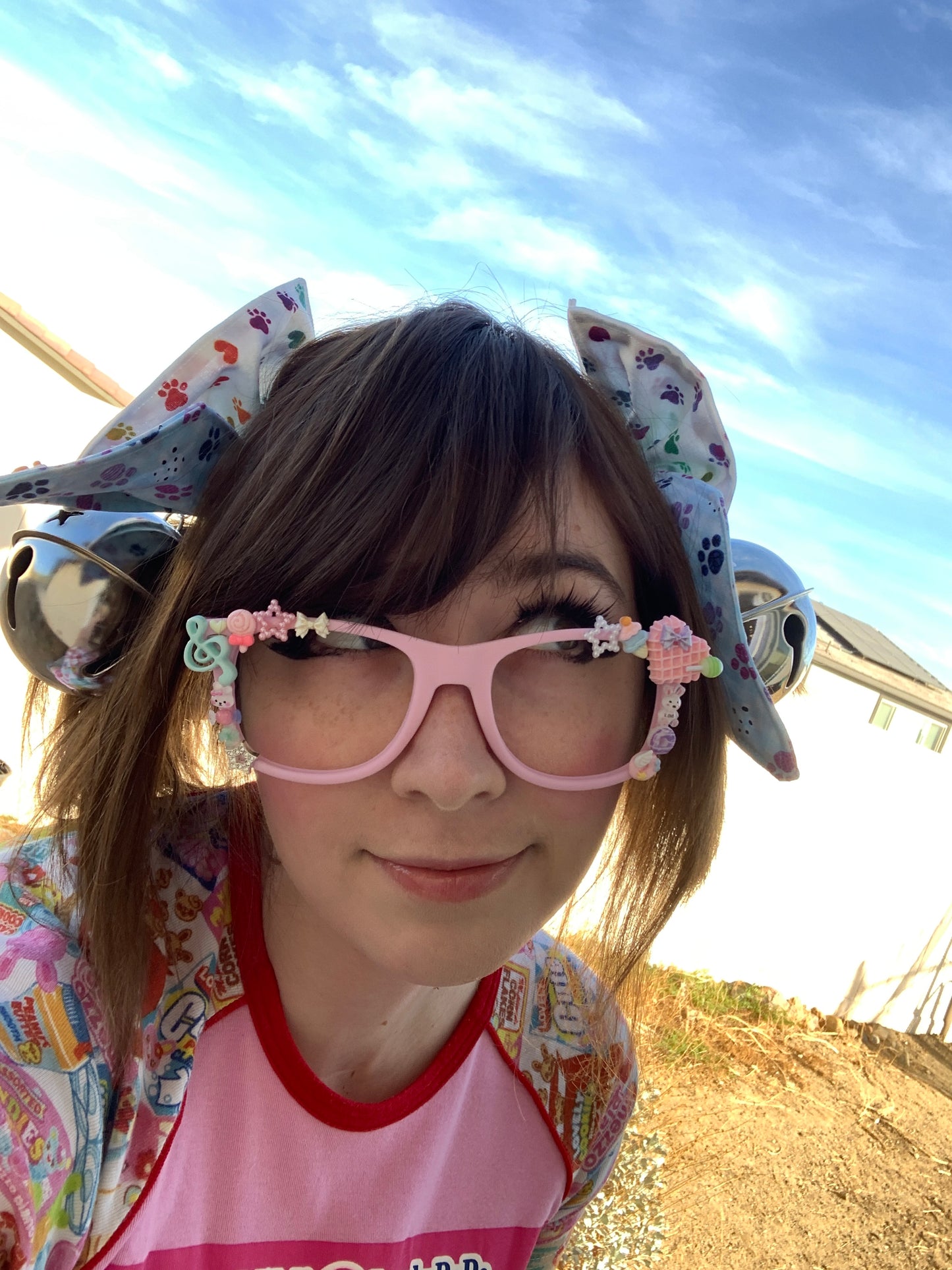 Rainbow Paw Giant Bell Twintail Clips