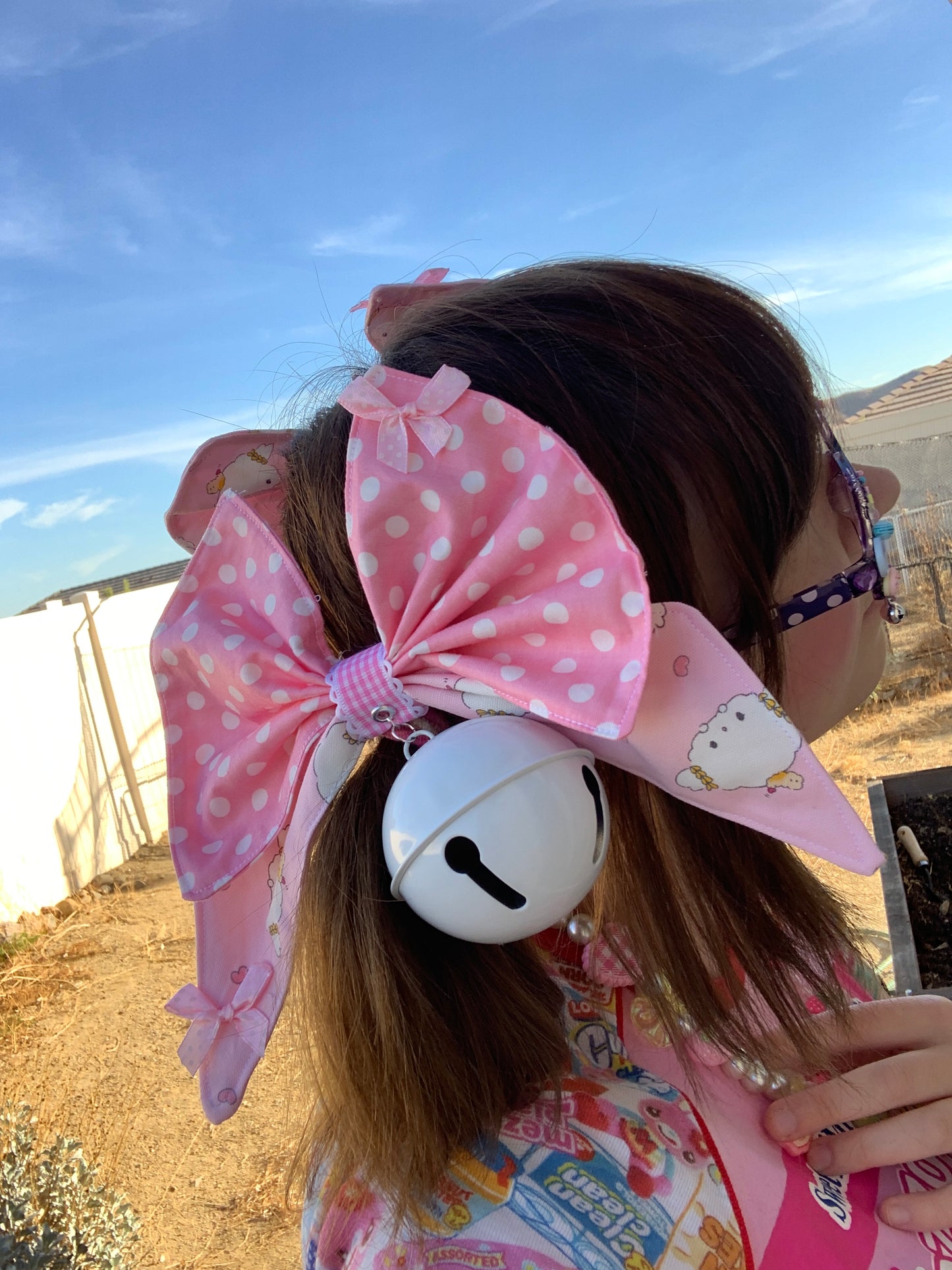 Cogimyun Polka Dot Bell Twintail Clips