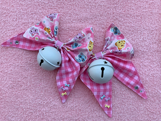 Gingham Mewkledreamy Bell Twintail Clips