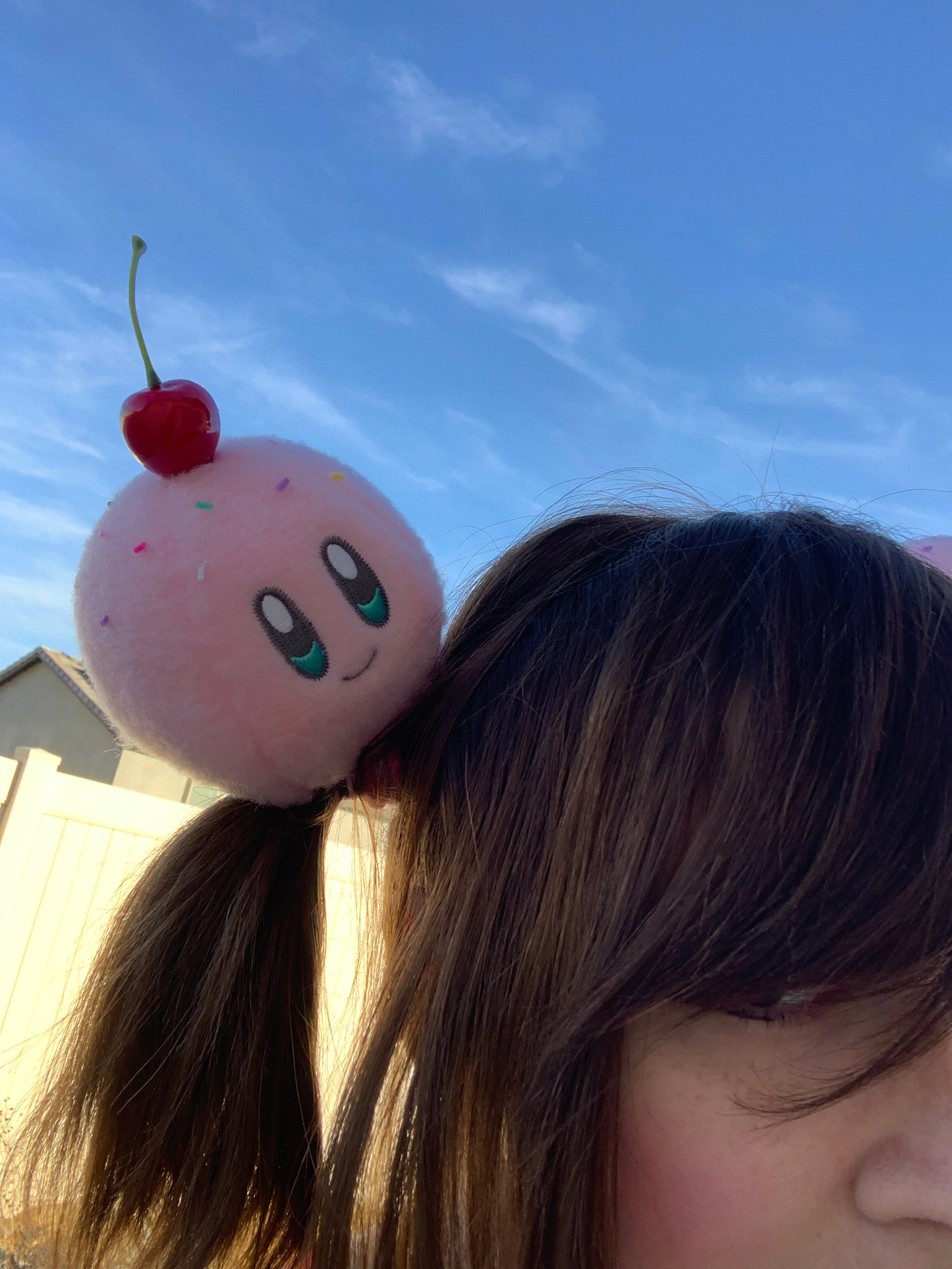 Giant Kirby Sundae Plushy Hairties