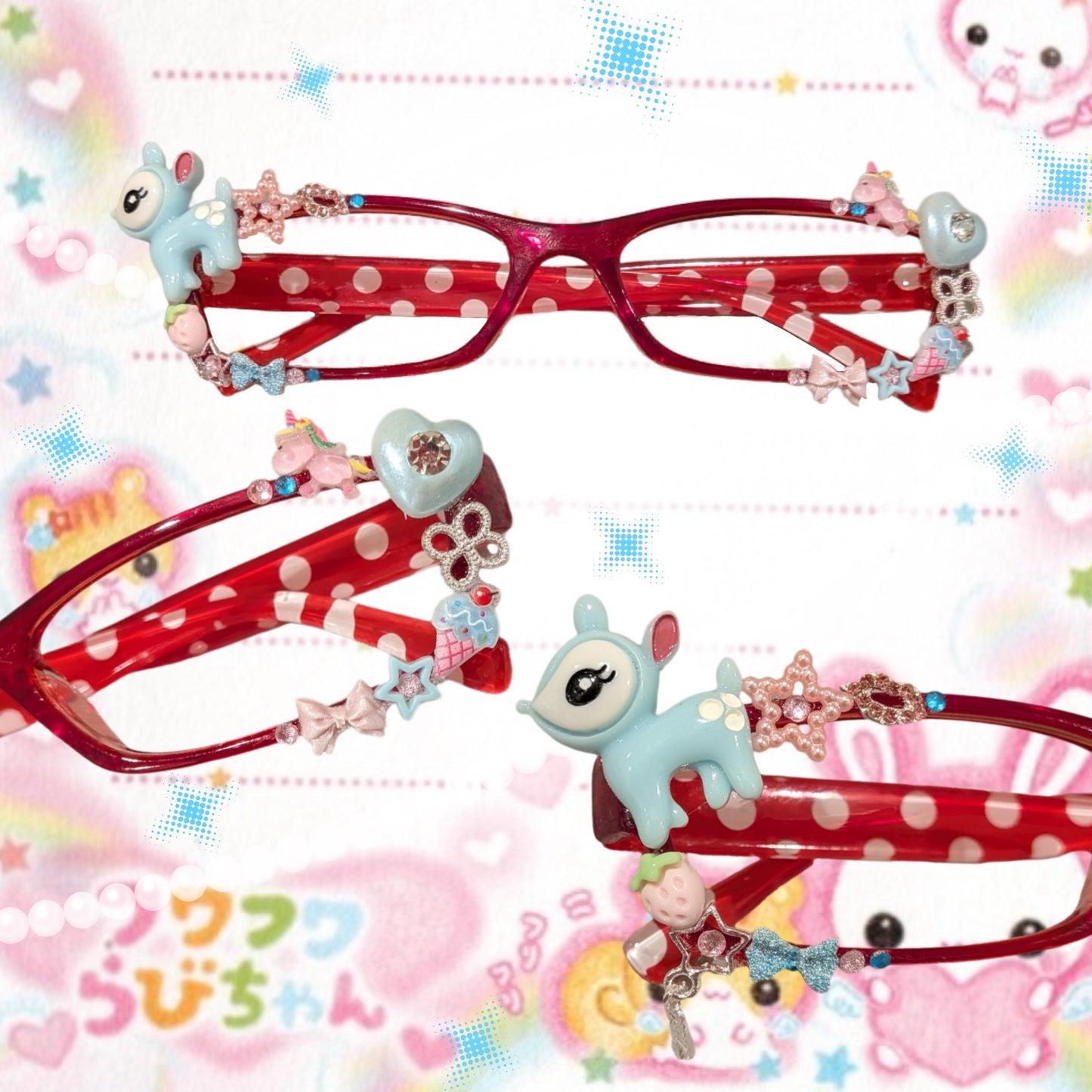 Polkadeer Deco Glasses