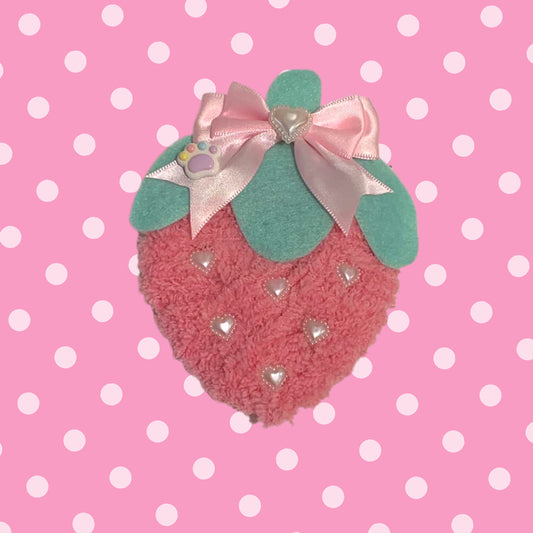 My Lovely Pink Strawberry Brooch