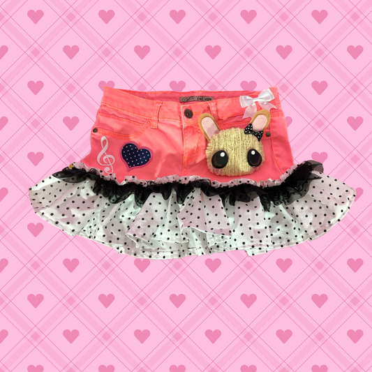 Dottie Bunny upcycled denim skirt