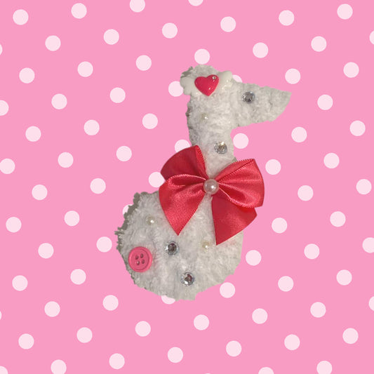 Glamorous Angel Fuzzy Music Note 2-way clip