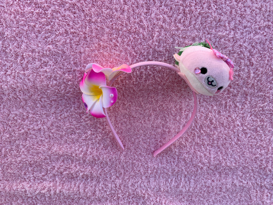Pink Hawaiian Mamegoma Headband