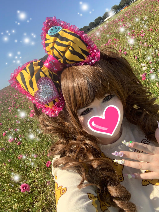 3D puffy headbow - Hey Tiger!