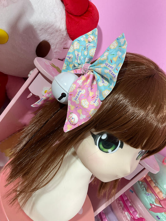 Funfetti Puppy Treats Bell Twintail Clips