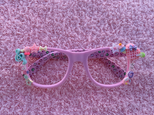 Strawberry Milk Deco Glasses