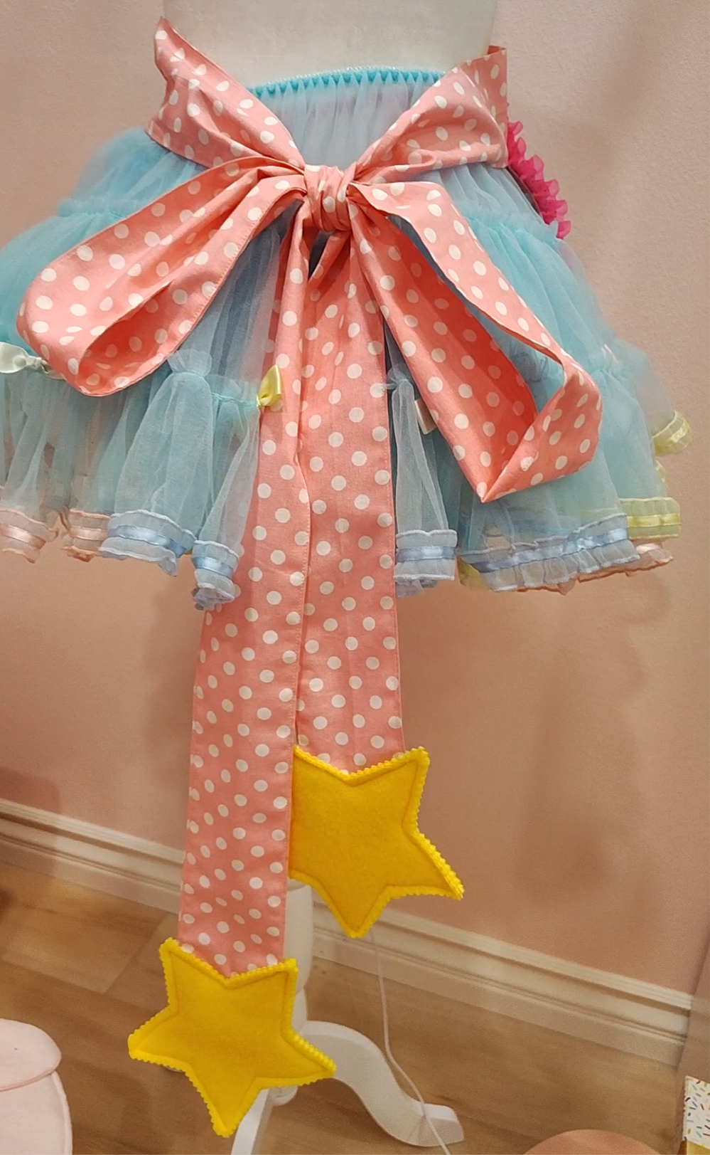 Lovely Deer Sparkles heart half apron