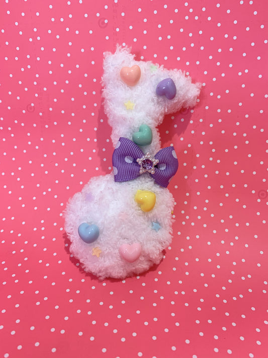 Dreamy Retro Heart Fuzzy Note Clip