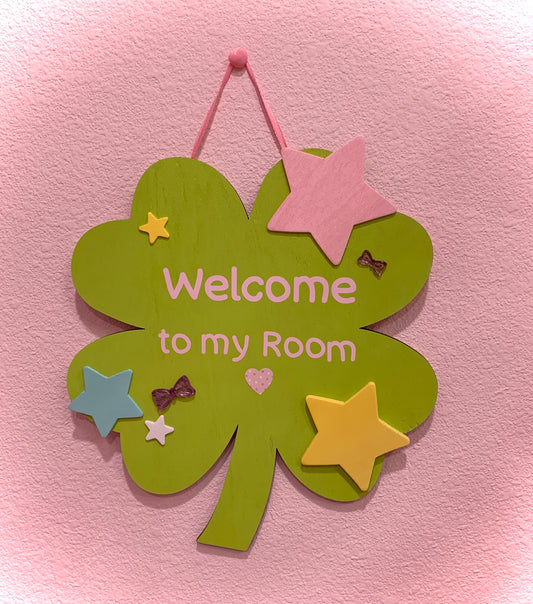 Clover Room Sign - Welcome!