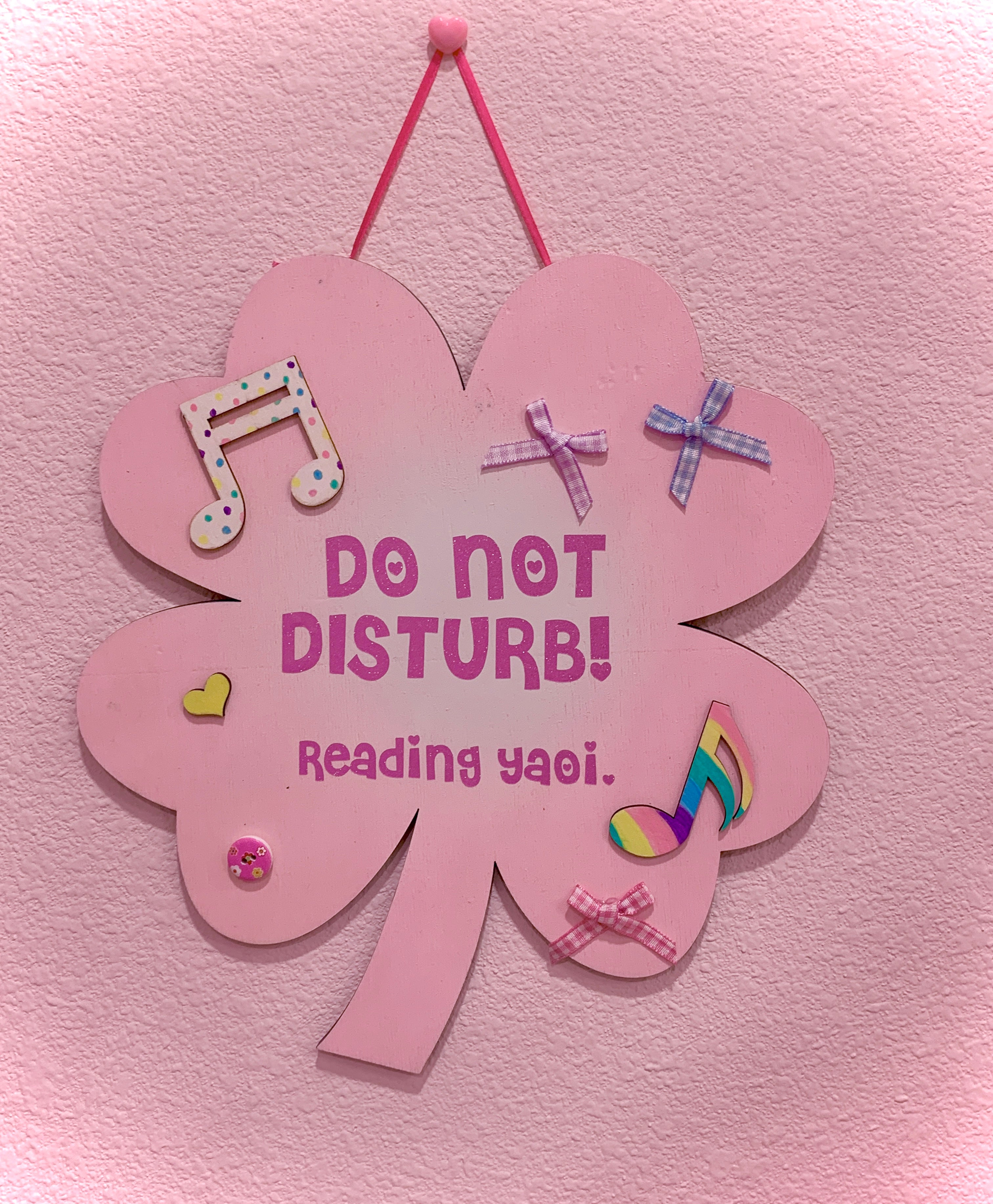Fujoshi Sign Clover Room Sign - Fujoshi Pink – PiPiPi Symphony