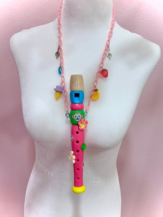 Tropical Beach Recorder Necklace