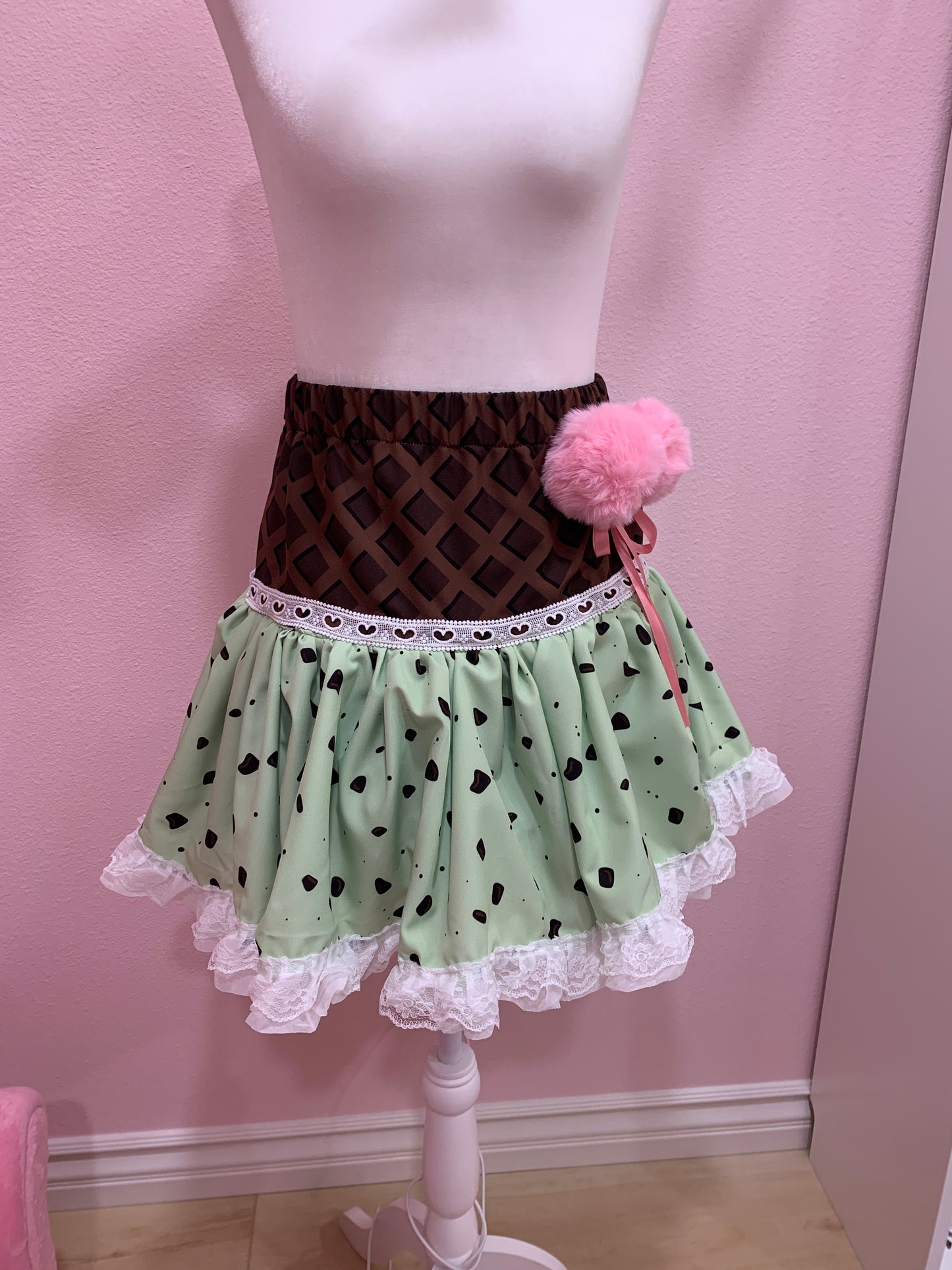 Mint Chip in a Waffle Cone Skirt - Size S/M