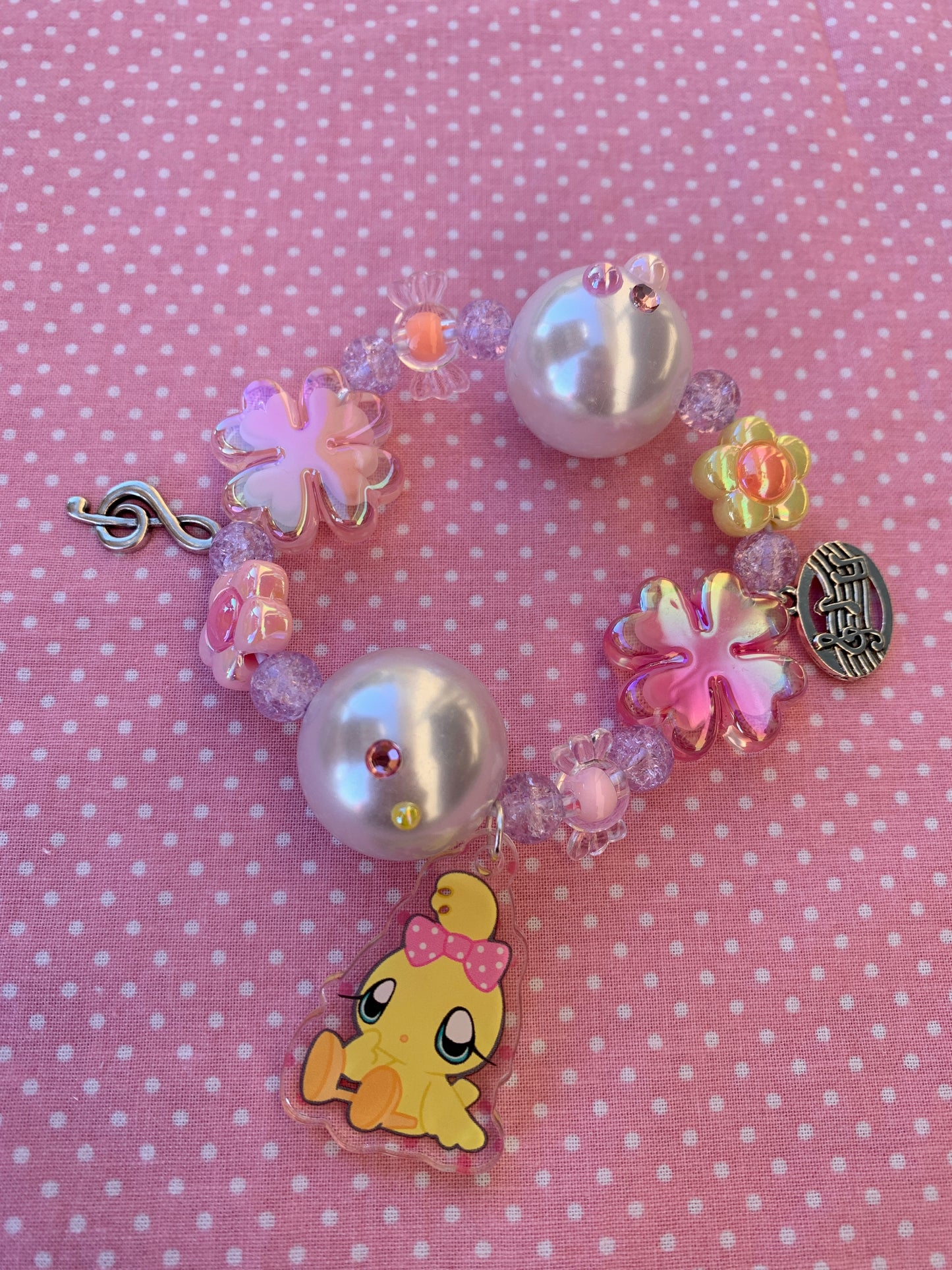 Big Pearl Bracelet - Happy Pink