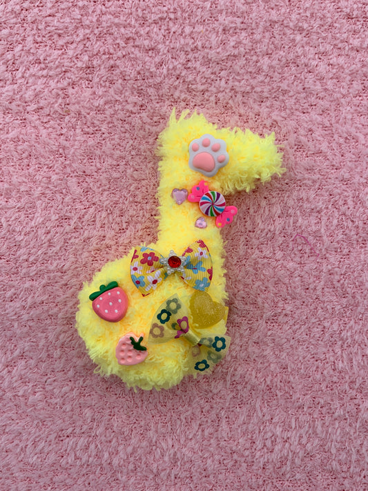 Sunny Flower Field Fuzzy Note Clip