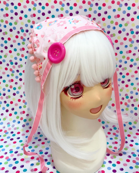Bonbon Pink Mezzo Piano Bandana