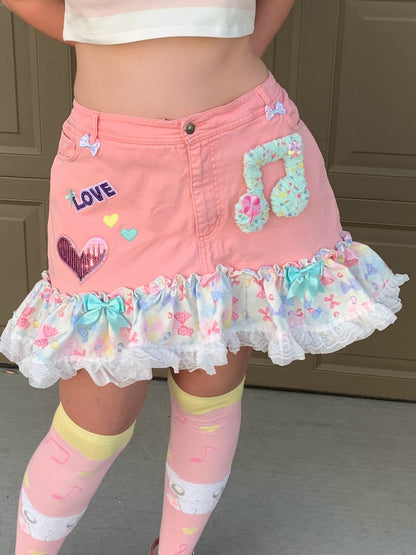 Plus Size♡Devilish Macaron Skirt