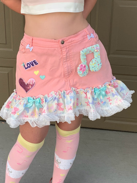 Plus Size♡Devilish Macaron Skirt