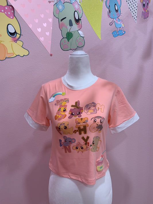 Symphony Donuts Pink Tee size S/M