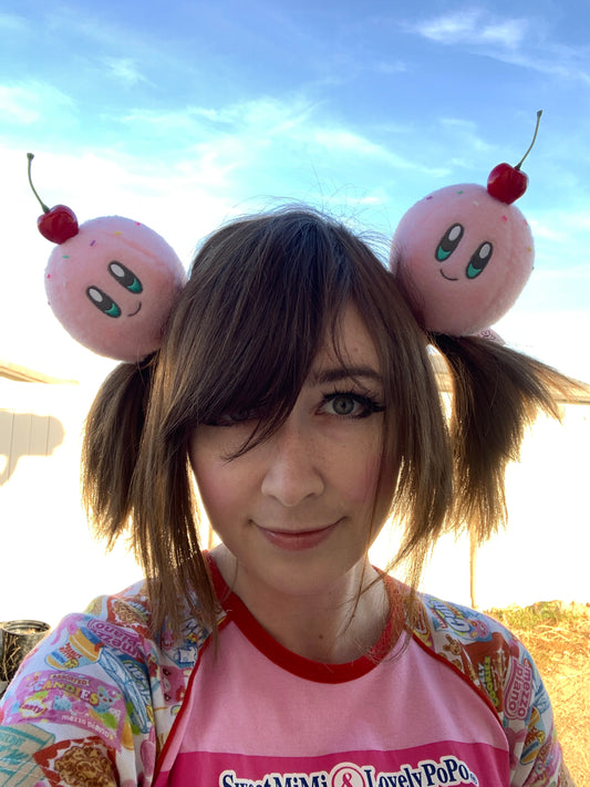 Giant Kirby Sundae Plushy Hairties