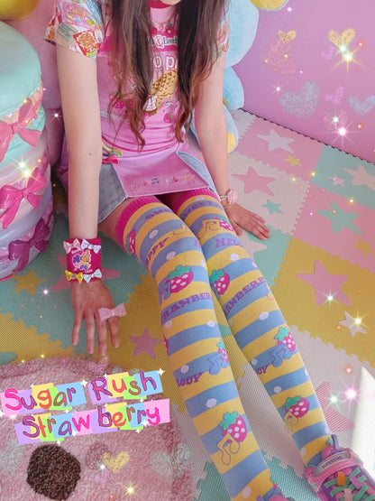 Sugar Rush Strawberry otk socks