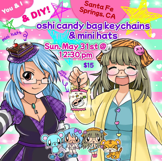Oshi Shaker Keychain & Mini Hats Workshop Ticket (IN PERSON EVENT)