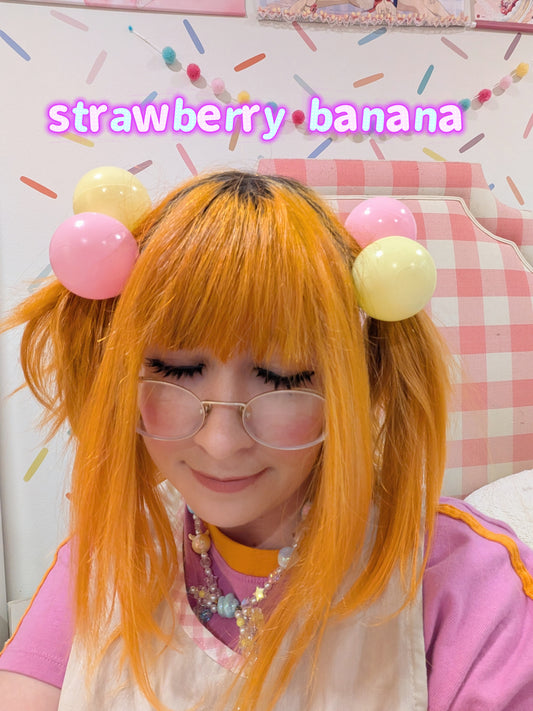 Strawberry Banana Toy Ball Bobbles