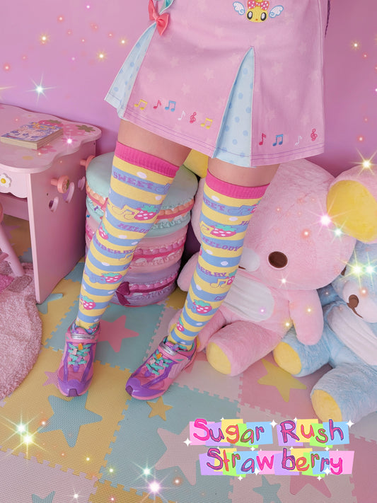 Sugar Rush Strawberry otk socks