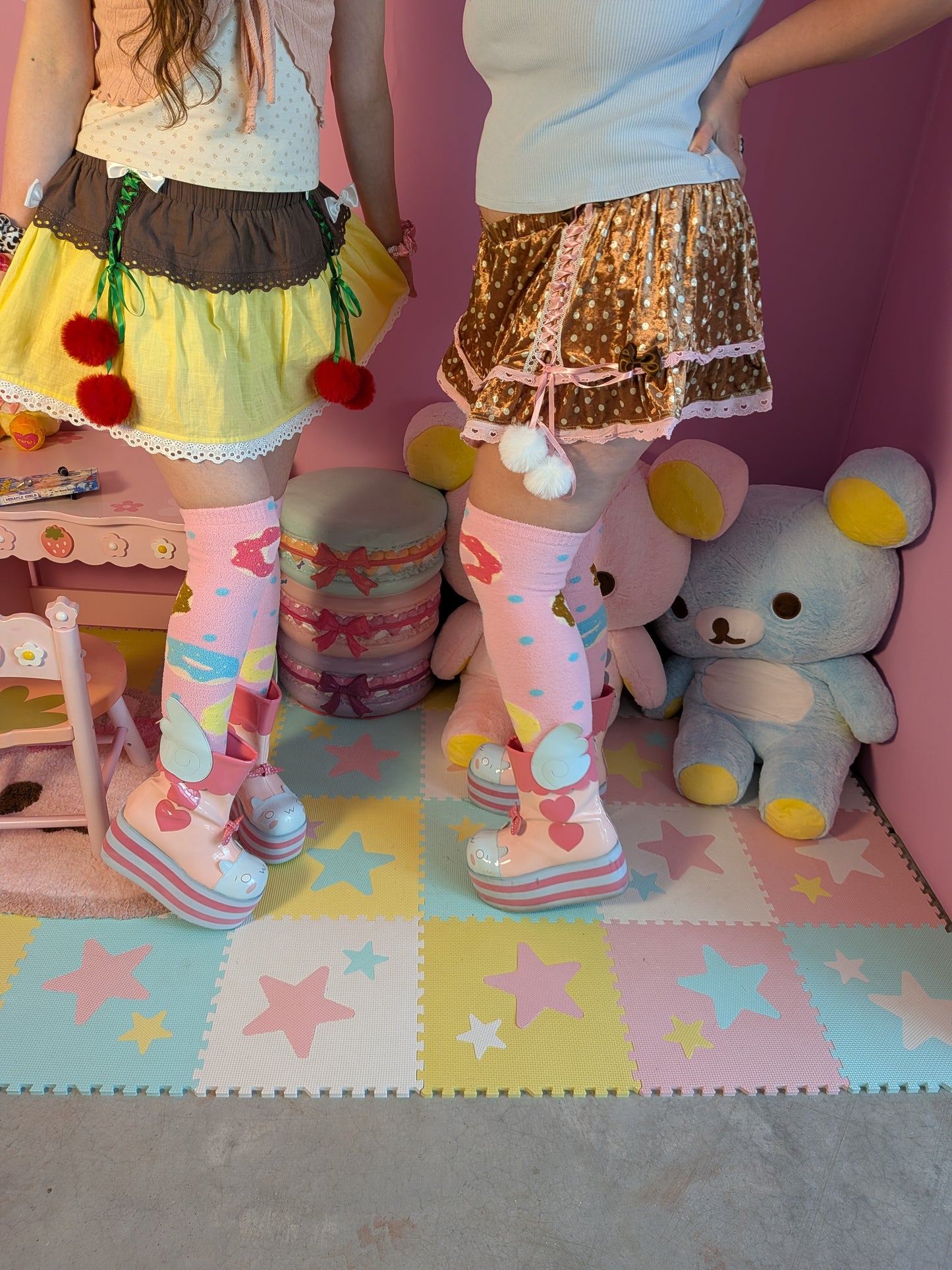 Mofumofu Donut Over the Knee Socks