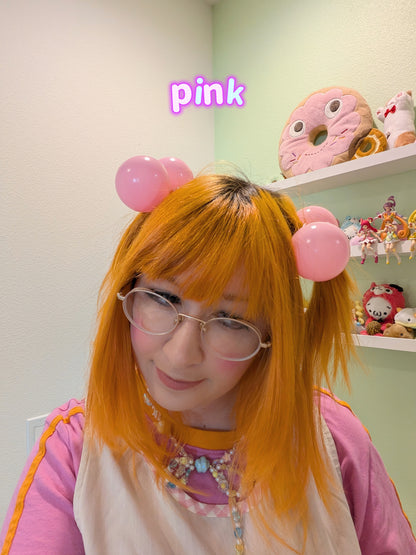 Pink Toy Ball Hair Bobbles
