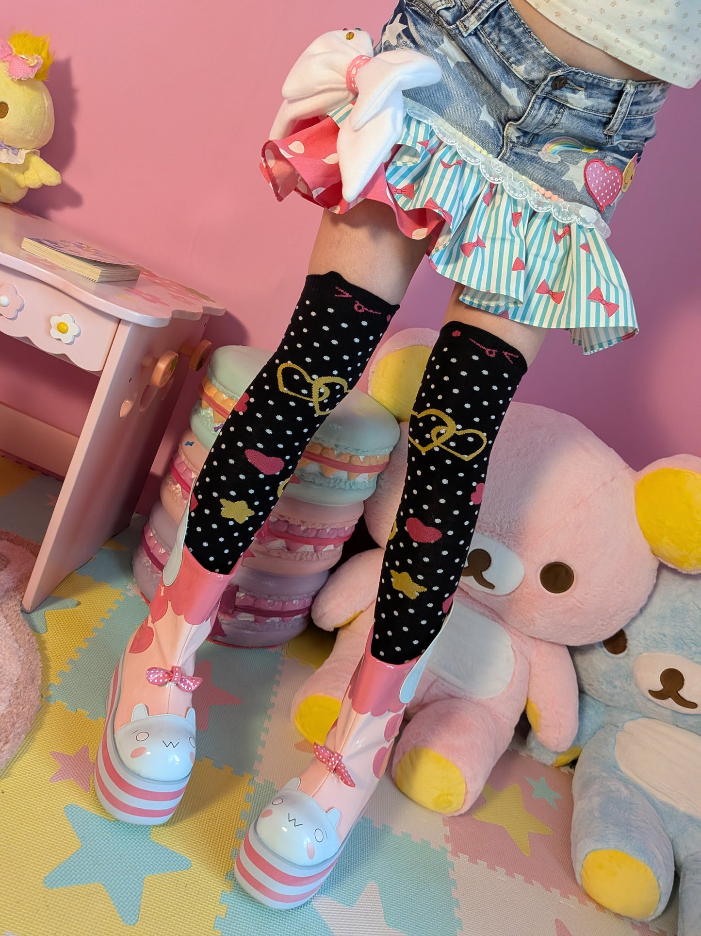 Punky Gal Over the Knee Socks